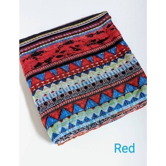 Ladies Aztec Scarf  - Picture 6 of 13